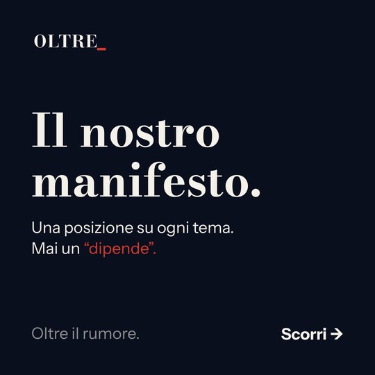Il nostro manifesto, carosello su Instagram